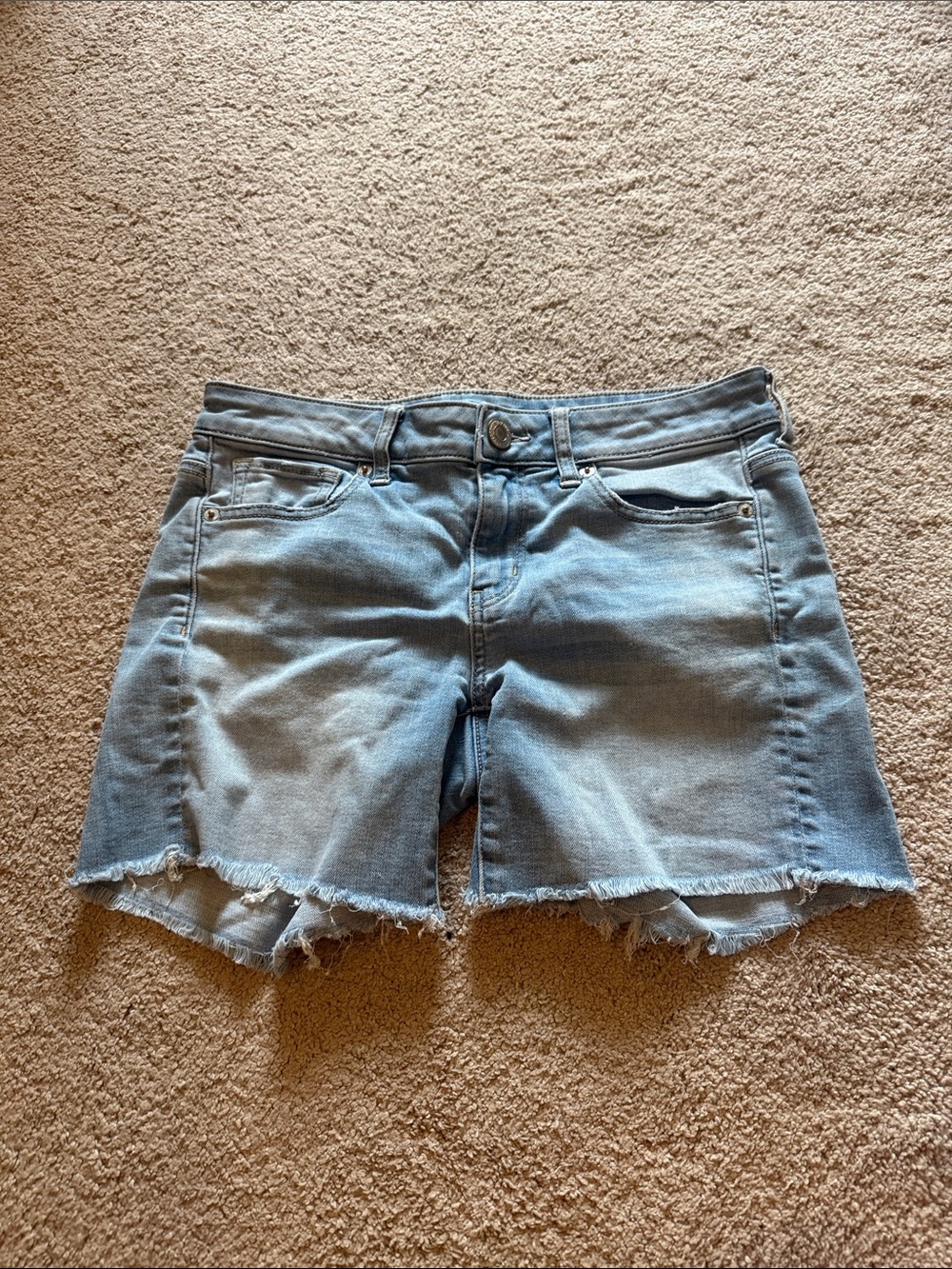 American Eagle Outfitters Light Blue Denim Cutoff Shorts